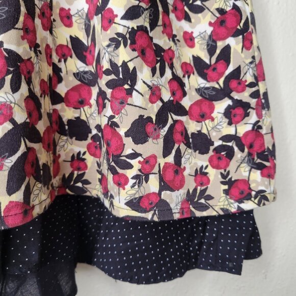 Christopher & Banks Petite Cotton Stretch Floral Skirt, Size 8P - Picture 3 of 9